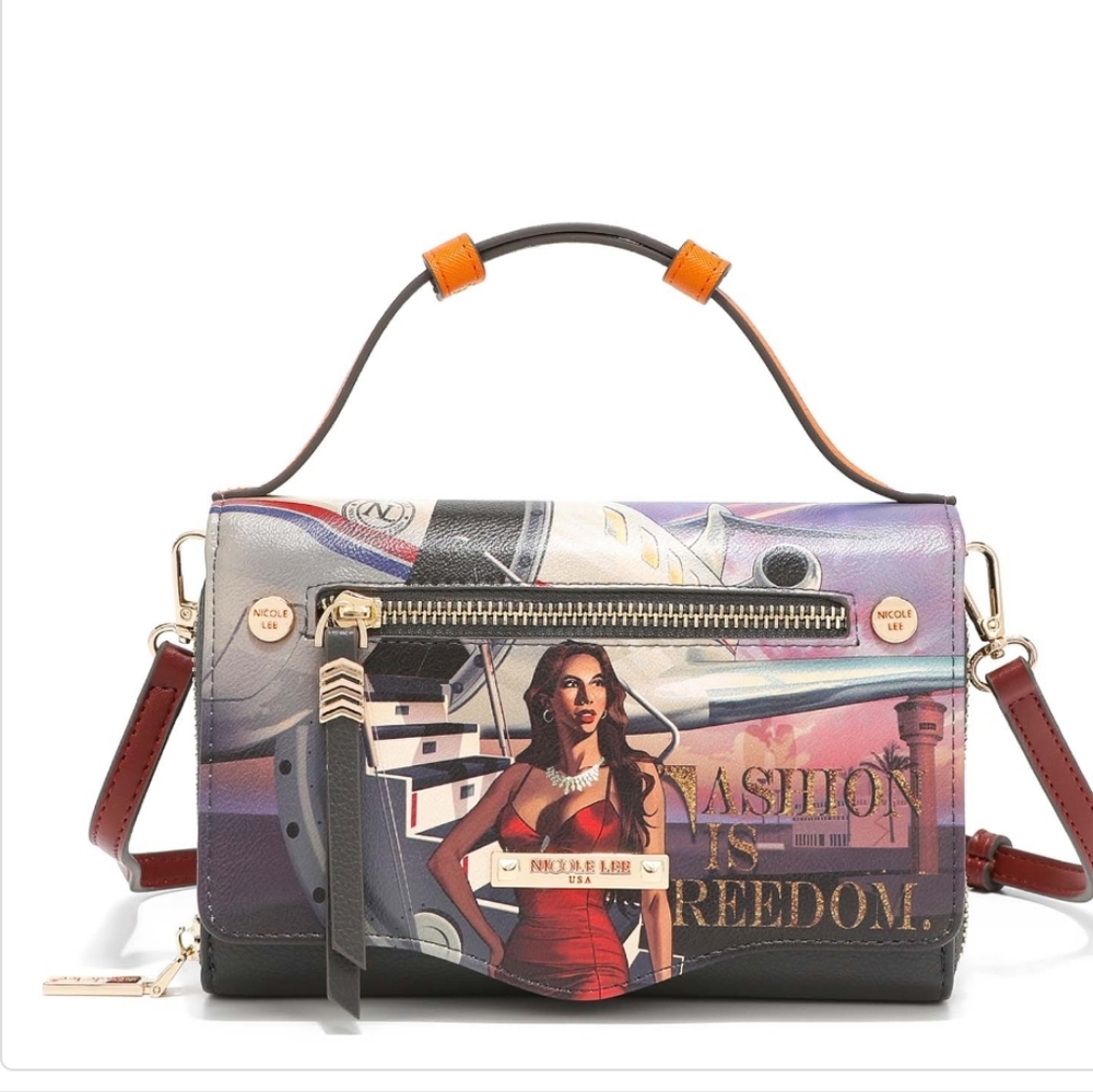 Nicole Lee Top Handle Crossbody Travel in fashion
